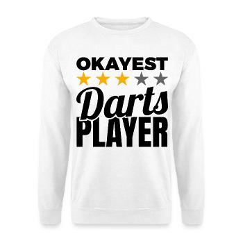 Drôle de joueur de fléchettes - Sweat-shirt Unisexe - blanc - Devant