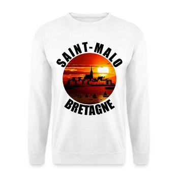 Saint Malo - Sweat-shirt Unisexe - blanc - Devant