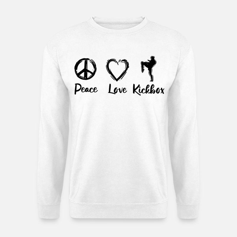 Kickbox Liebe - Unisex Pullover - Weiß