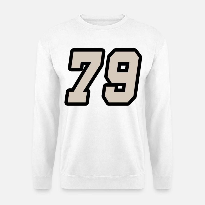 Nummer neunundsiebzig 79 - Unisex Pullover - Weiß