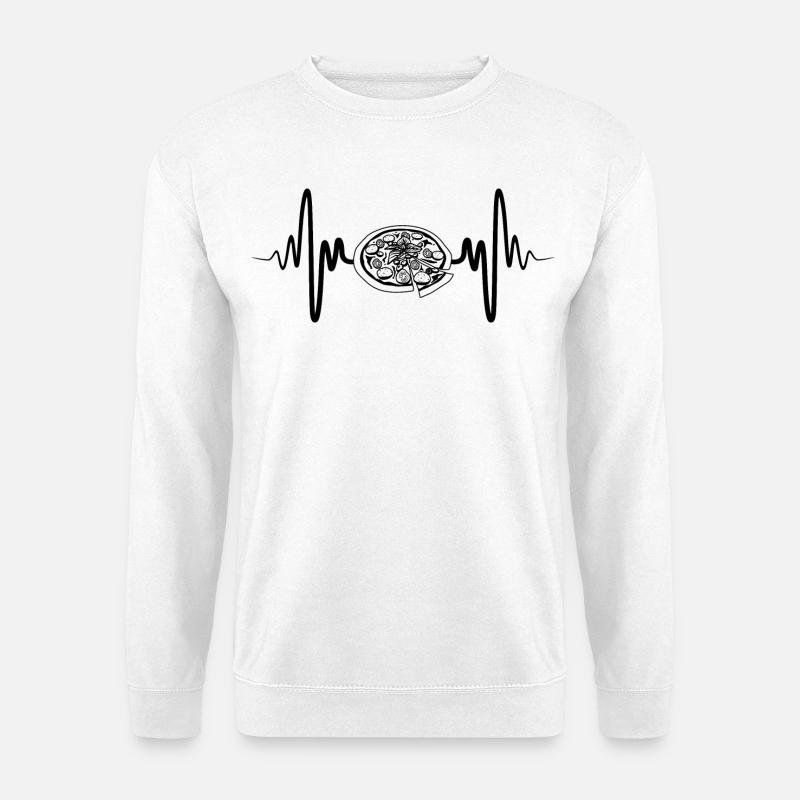 Pizza Sketch - Unisex Sweatshirt - white