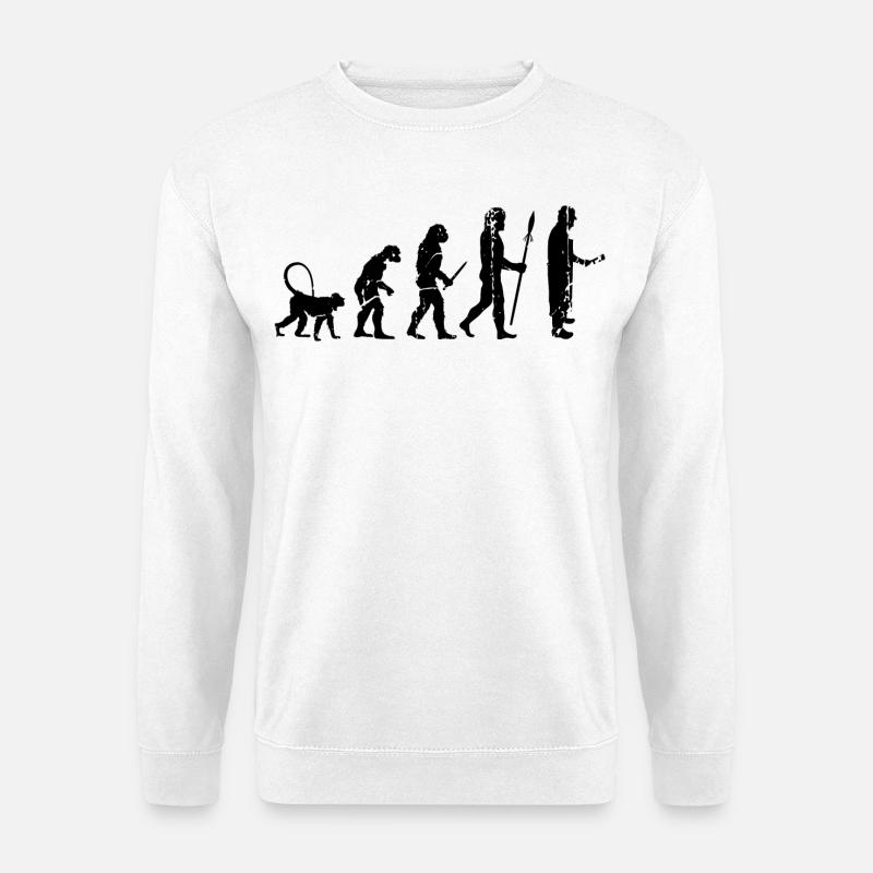 Évolution de Fleischer - Sweat-shirt Unisexe - blanc