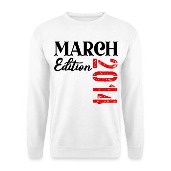 Anniversaire Mars 2014 - 11e anniversaire - Sweat-shirt Unisexe - blanc - Devant