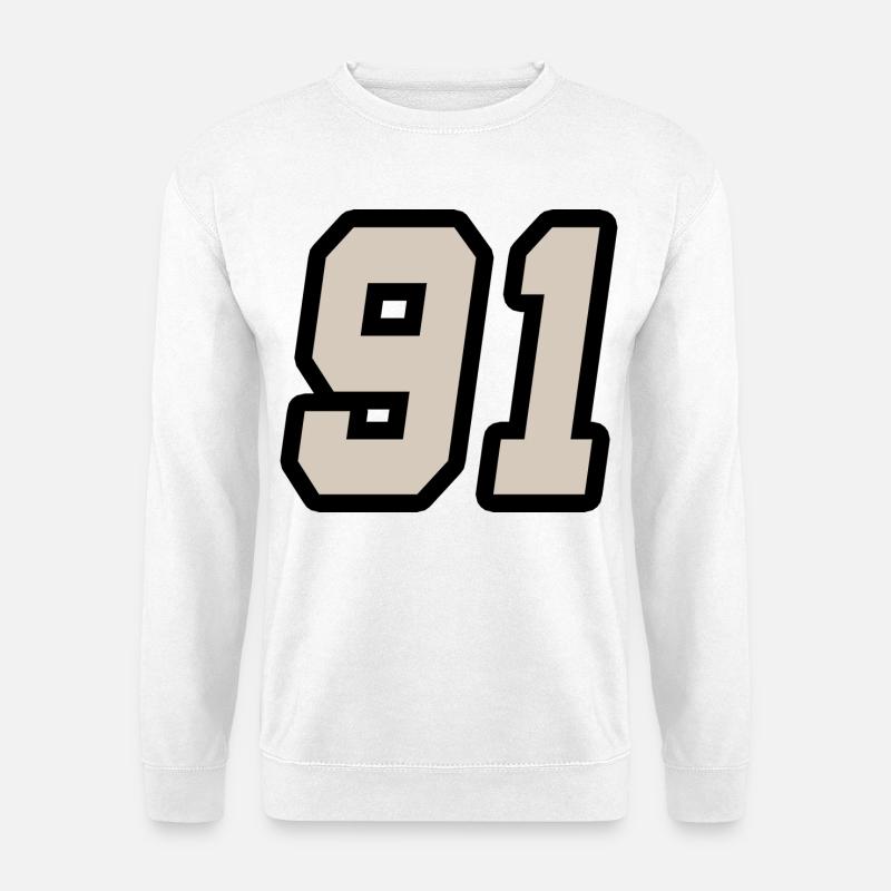Nummer einundneunzig 91 - Unisex Pullover - Weiß