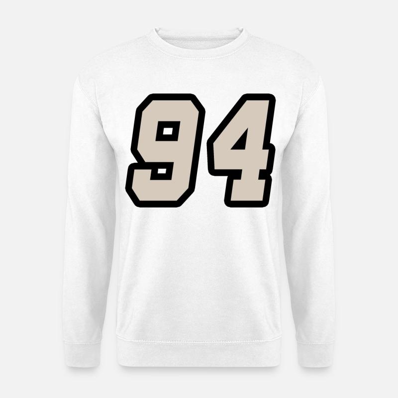 Nummer vierundneunzig 94 - Unisex Pullover - Weiß