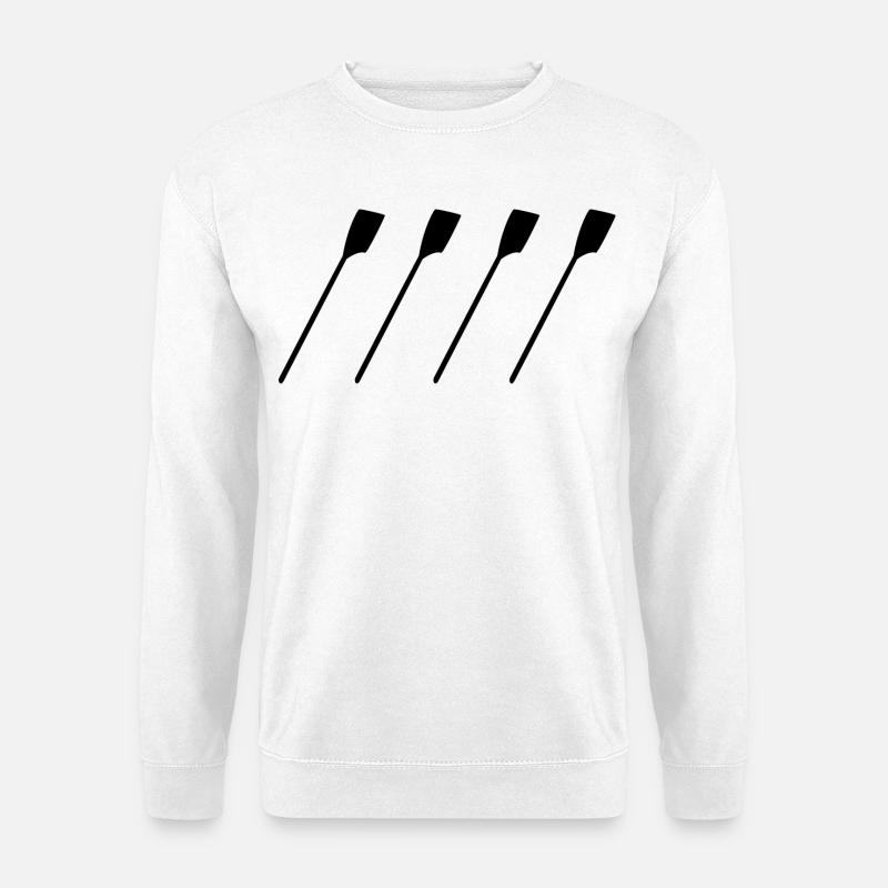Ruder Skizze - Unisex Pullover - Weiß