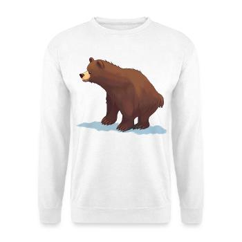 Brown Bear (painting) - Unisex Sweatshirt - white - Front