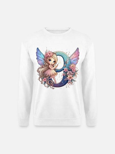 9 Jahre Fee Elfe Geburtstag Geschenk - Unisex Pullover - Weiß
