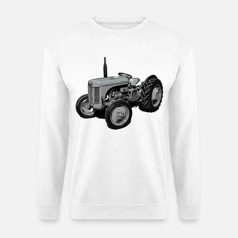 Alter Fergie TE20 Traktor - Unisex Pullover - Weiß
