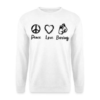 Boxer Love - Unisex Sweatshirt - white - Front