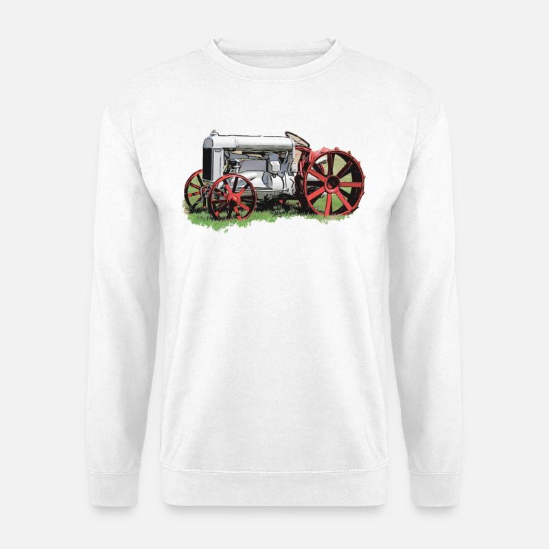 Traktor Fordson Model F - Unisex Pullover - Weiß
