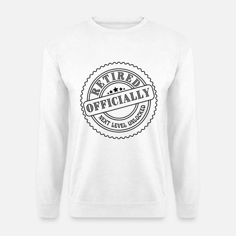 Offiziell im Ruhestand nächstes Level freischalten - Unisex Pullover - Weiß