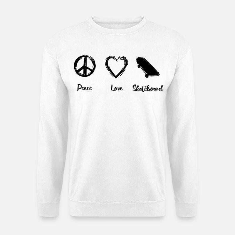 Skateboarding Motivation - Unisex Pullover - Weiß