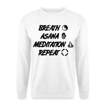 Yoga Motivation - Unisex Pullover - Weiß - Vorne