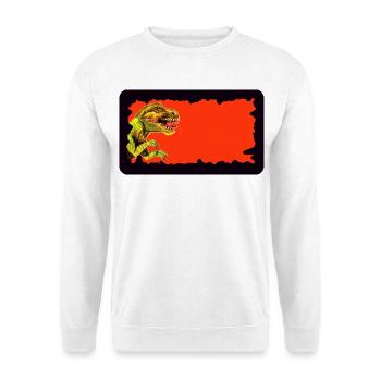 T-Rex Dinosaur | customizable - Unisex Sweatshirt - white - Front