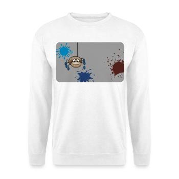 Éclaboussure de couleur Monster Spider Grey - Sweat-shirt Unisexe - blanc - Devant