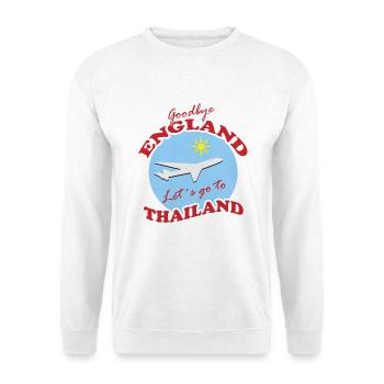 Thailand Travel Farewell Airplane Design - Unisex Sweatshirt - white - Front