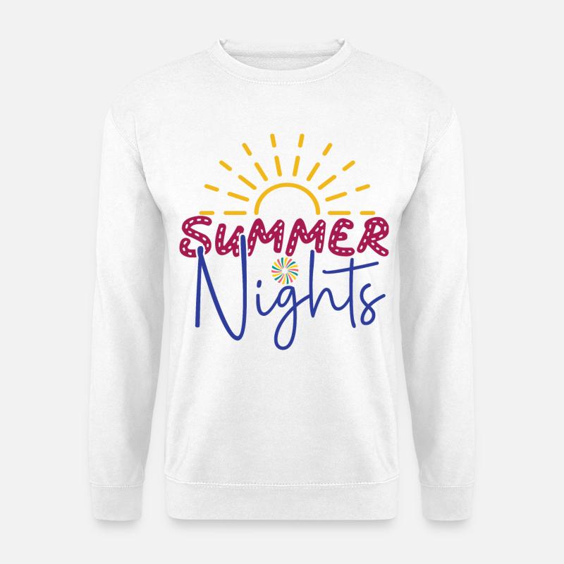 Sommernächte - Unisex Pullover - Weiß