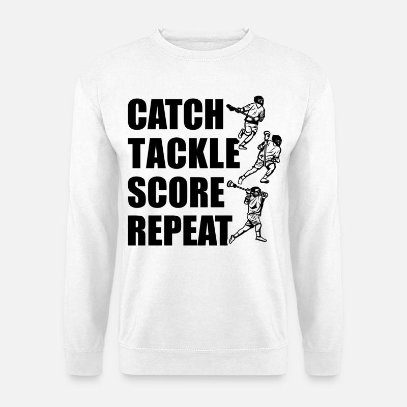 Attraper, plaquer, pointer, répéter - Sweat-shirt Unisexe - blanc