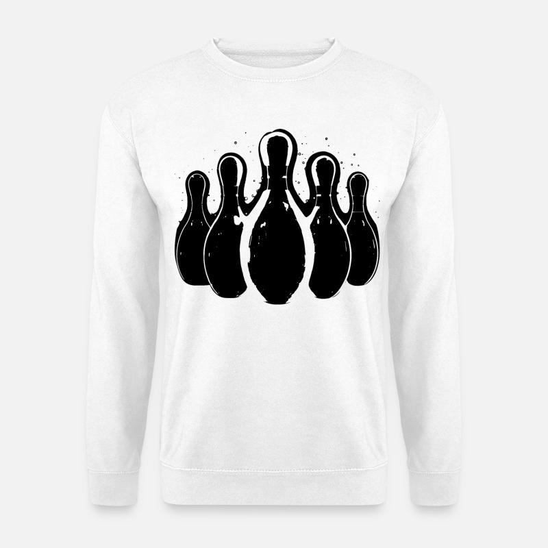 Bowling Graphics - Unisex Sweatshirt - white