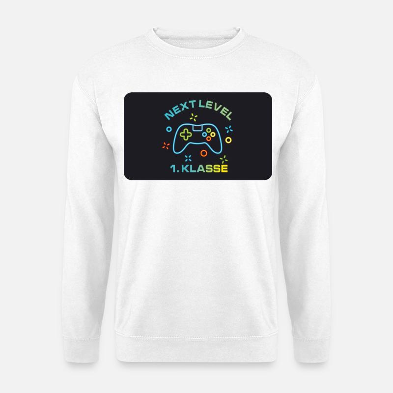 Game Controller - Next Level 1st Class - Unisex Sweatshirt - white
