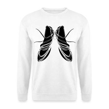 Ballettschuhe Skizze - Unisex Pullover - Weiß - Vorne