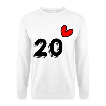 20. 20 YEARS. 20th ANNIVERSARY. 20TH ANNIVERSARY. - Unisex Sweatshirt - white - Front