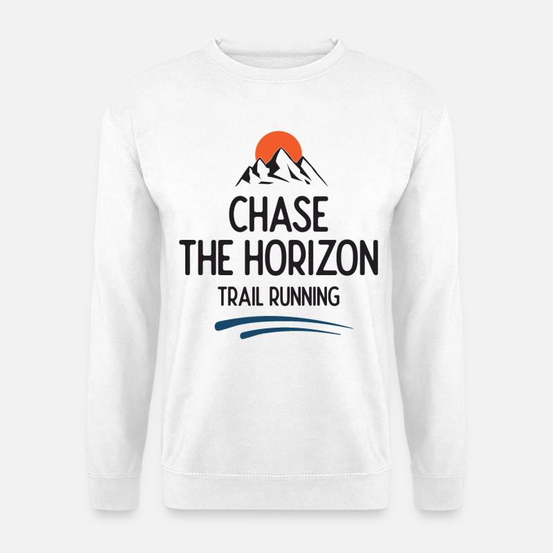 Trailrunning - Jagd auf den Horizont - Unisex Pullover - Weiß
