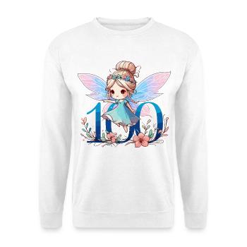 100 Jahre Fee Elfe süß Geburtstag Geschenk - Unisex Pullover - Weiß - Vorne