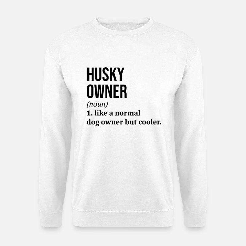 Schlittenhund - Unisex Pullover - Weiß