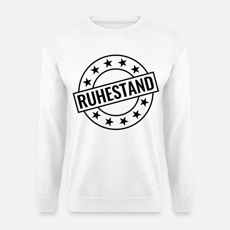 Ruhestand Stempel - Unisex Pullover - Weiß