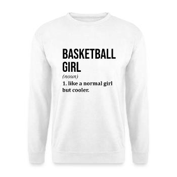 basket-ball - Sweat-shirt Unisexe - blanc - Devant