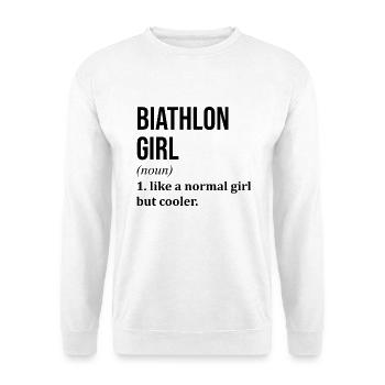 biathlon - Sweat-shirt Unisexe - blanc - Devant