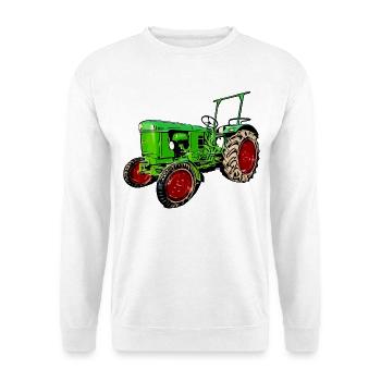 Alter Traktor Deutz D25 - Unisex Pullover - Weiß - Vorne
