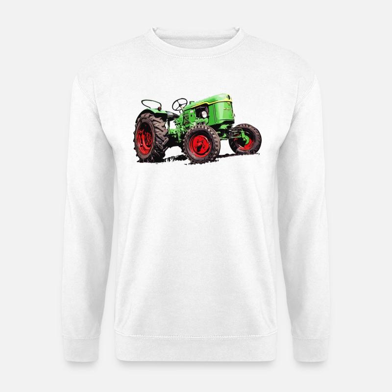 Alter Deutz Traktor D25 - Unisex Pullover - Weiß