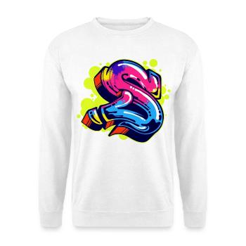 Street Art Wildstyle Sprayer Graffiti Drawing - Unisex Sweatshirt - white - Front