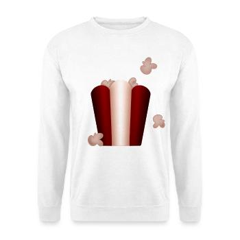 Vintage-Popcorn! - Unisex Pullover - Weiß - Vorne