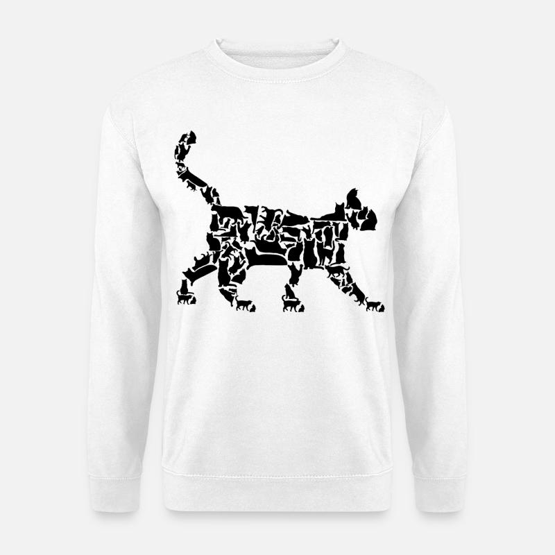 Katze - Unisex Pullover - Weiß