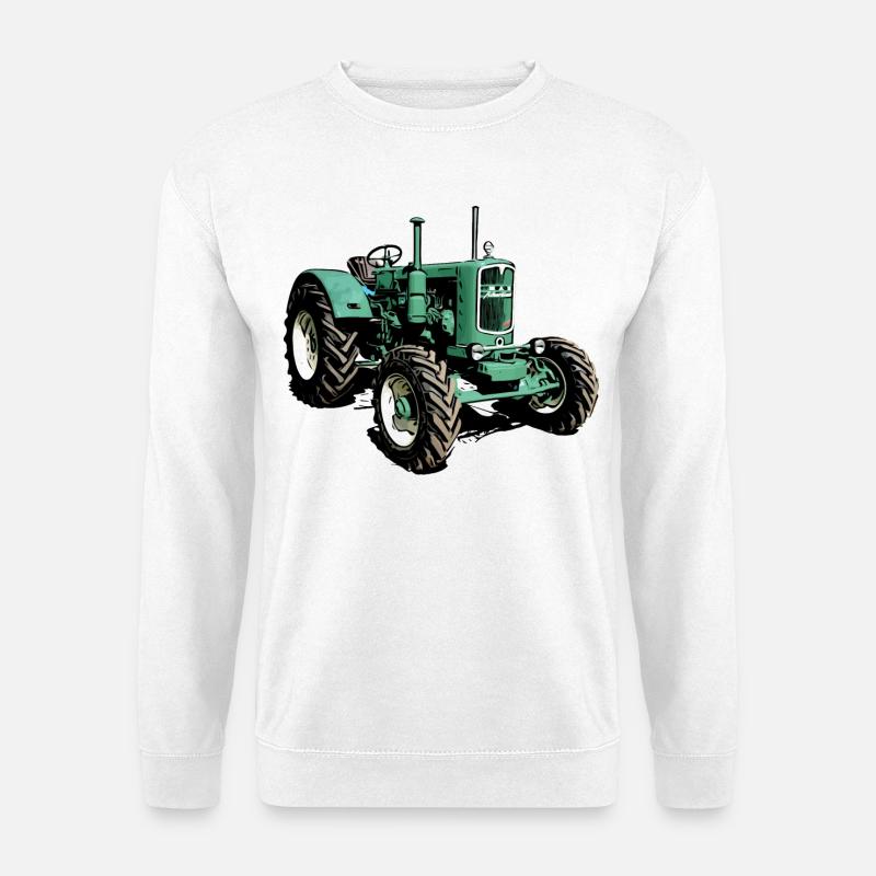 Ackerdiesel Traktor man 4S1 - Unisex Pullover - Weiß