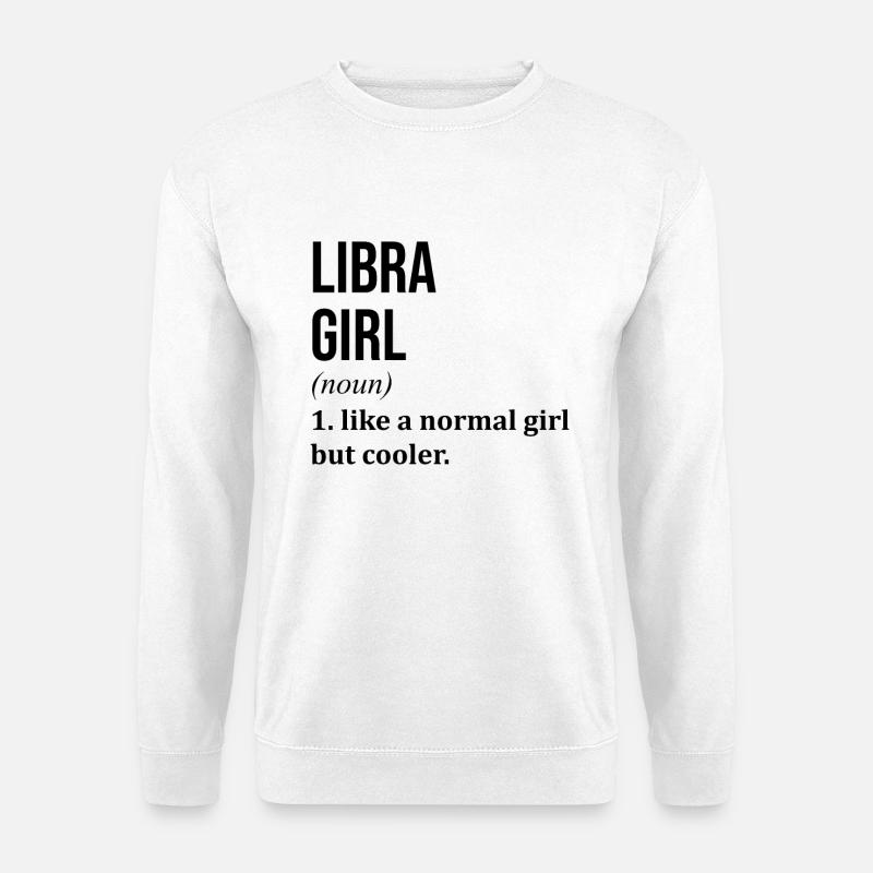 Waage - Unisex Pullover - Weiß