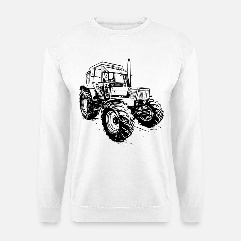Front loader - Unisex Sweatshirt - white
