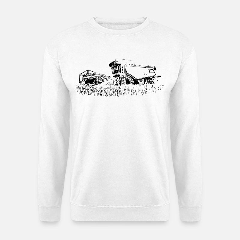 Mähdrescher 600 - Unisex Pullover - Weiß