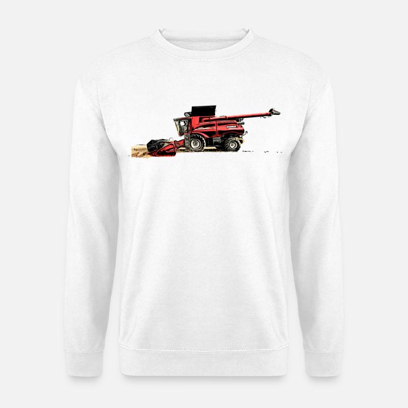 Erntemaschine Case M Traktor - Unisex Pullover - Weiß