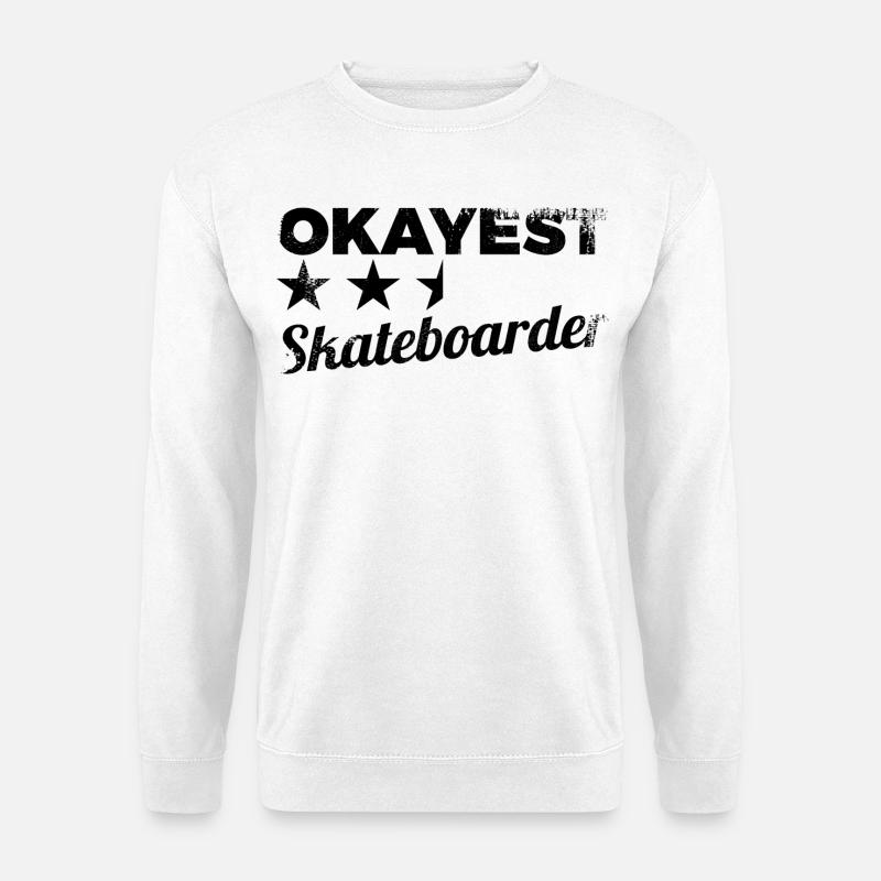 Skateboarder - Unisex Pullover - Weiß