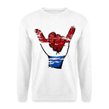 Holland Flag Surfing Symbol used - Unisex Sweatshirt - white - Front