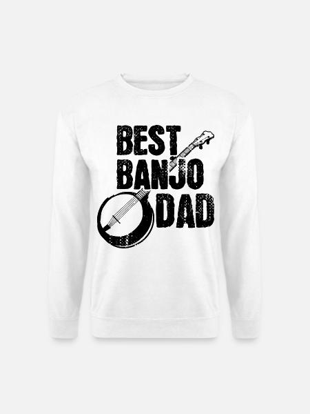 Banjo player dad - Unisex Sweatshirt - white
