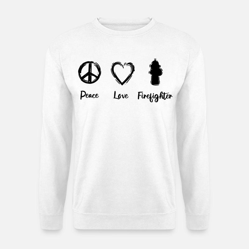 Feuerwehr Liebe - Unisex Pullover - Weiß