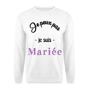 MARIEE. FUTURE MARIEE - Sweat-shirt Unisexe - blanc - Devant