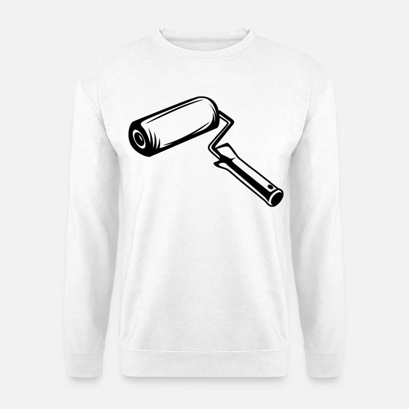 Painter's Roll Drawing - Unisex Sweatshirt - white