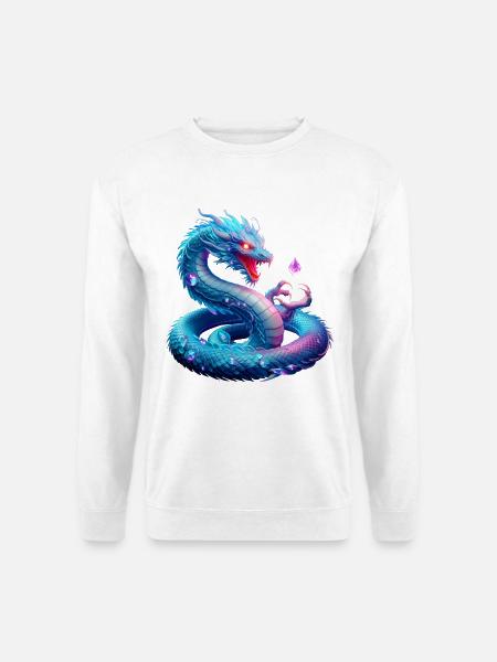 Drache (03) - Unisex Pullover - Weiß